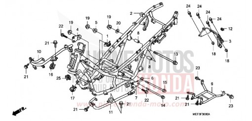 FRAME BODY FJS400D8 de 2008